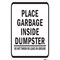 Signmission Safety Sign, 12 in Height, Aluminum, 18 in Length, 24887 A-1218-24887 - alternate 1